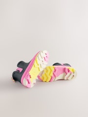 Black Marbled Sole Chelsea Wellies - Image 3 of 6