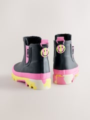 Black Marbled Sole Chelsea Wellies - Image 5 of 6