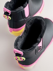 Black Marbled Sole Chelsea Wellies - Image 6 of 6