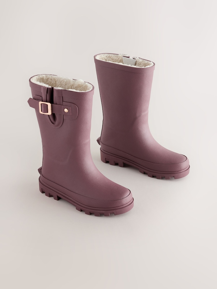 Burgundy Red Standard Fit (F) Buckle Wellies - Image 1 of 5 Burgundy Red Standard Fit (F) Buckle Wellies - Image 1 of 5