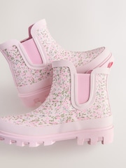Pink Floral Chelsea Wellies - Image 5 of 5