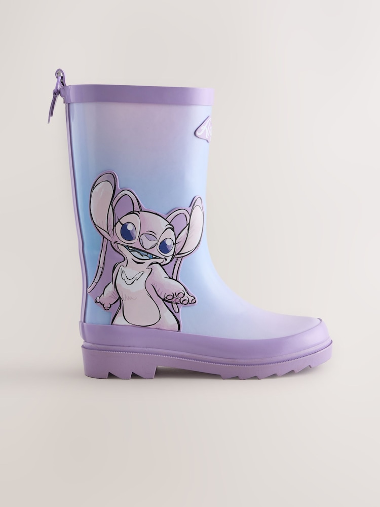 Lilac Purple Lilo and Stitch Wellies - Image 2 of 5