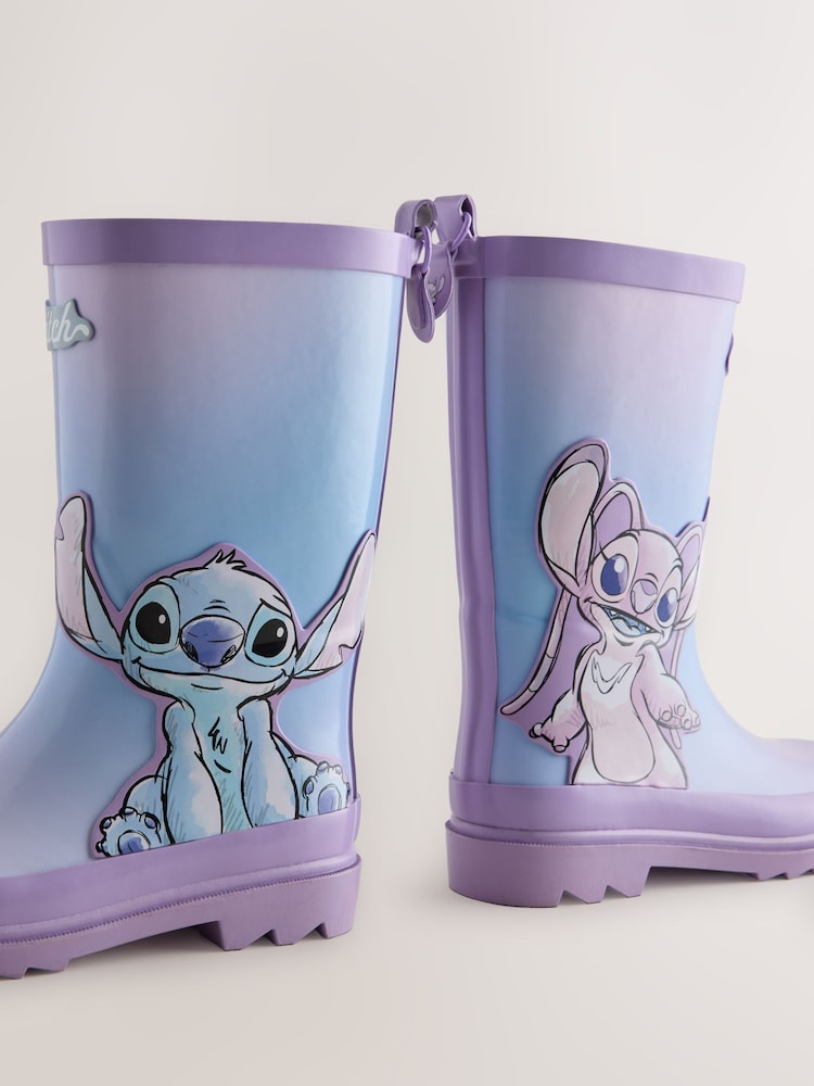 Lilac Purple Lilo and Stitch Wellies - Image 5 of 5