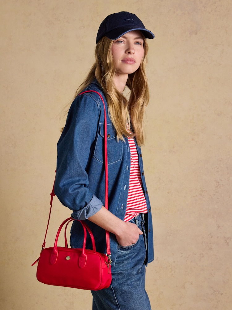 Roșu - Joules Edie East West Crossbody Handbag - Imaginea 2 din 8