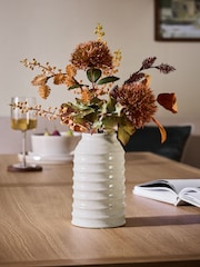 Artificial Dried Arrangement In Ceramic Vase - Imagen 1 de 3