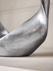 Silver Tone Metal Twist Loop Ornament - Image 3 of 4