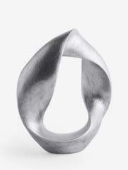 Silver Tone Metal Twist Loop Ornament - Image 4 of 4