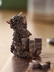 Bronze Hamish The Highland Cow Noughts and Crosses Game - Image 2 of 3