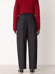 Whistles Black Pleat Front Barrel Trousers - Image 2 of 3
