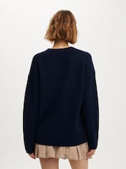 Cotton On Blue Luxe Crew Jumper - Image 3 of 4