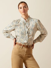 Ariat Cream Cricklade Long sleeves Blouse - Image 1 of 5