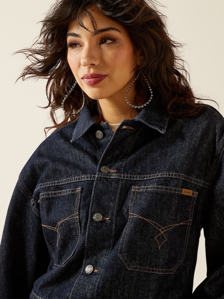Ariat Blue Western Utility Jacket - Image 4 of 4 Ariat Blue Western Utility Jacket - Image 4 of 4
