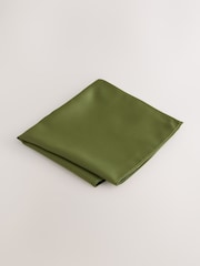 أخضر - طقم ربطة عنق ومنديل جيب وبروش - Image 4 of 4