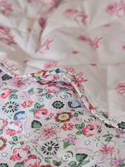 Cath Kidston Pink Pearly Queen Floral Quilted Bedspread - Image 2 of 6