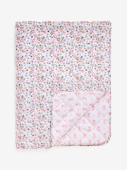 Cath Kidston Pink Pearly Queen Floral Quilted Bedspread - Image 5 of 6