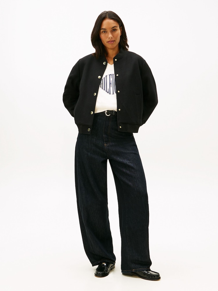 Tommy Hilfiger Black Patent Leather Block Heel Shoes - Image 8 of 8