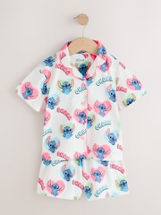 Ecru/ Pink/ Blue - Stitch Button Through Pyjamas (3-16yrs) - 圖片 4/7