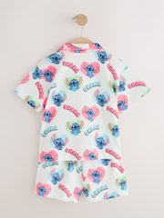 Ecru/ Pink/ Blue - Stitch Button Through Pyjamas (3-16yrs) - 圖片 5/7