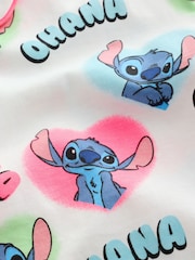 Ecru/ Pink/ Blue - Stitch Button Through Pyjamas (3-16yrs) - 圖片 7/7