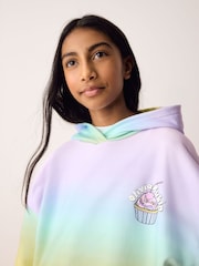 Olivia Rubin Oversized Ombre Logo Multicolour Hoodie - Image 5 of 5