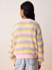Olivia Rubin Pastel Stripe Knitted Cardigan - Image 2 of 7