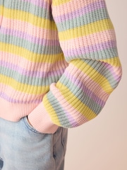 Olivia Rubin Pastel Stripe Knitted Cardigan - Image 7 of 7