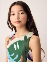 Olivia Rubin Airtex Floral Structured Scuba Multicolour Dress - Image 5 of 10