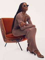 QUAY Gold Hit Single Sunglasses - Image 1 of 5