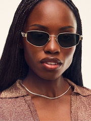 QUAY Gold Hit Single Sunglasses - Image 3 of 5