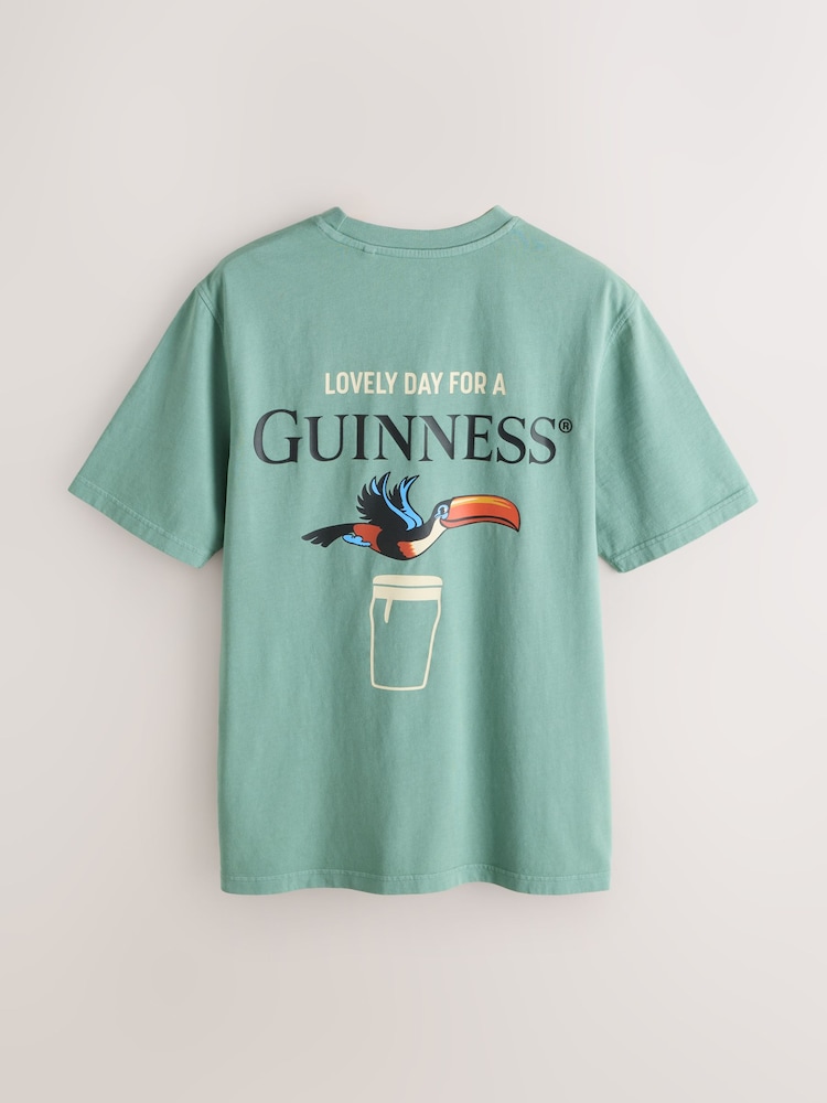 Dark Green Guinness Relaxed Fit T-Shirt - Image 1 of 4