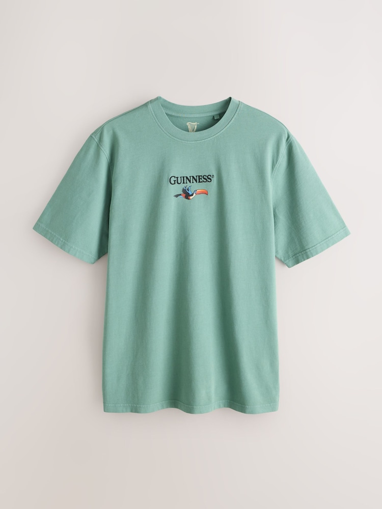 Dark Green Guinness Relaxed Fit T-Shirt - Image 2 of 4