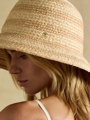 Neutral na Stripe - Joules Albany Cloche Hat - Larawan 3 ng 9