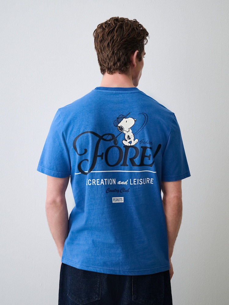 Blau, Snoopy - T-Shirt - Bild 1 von 6