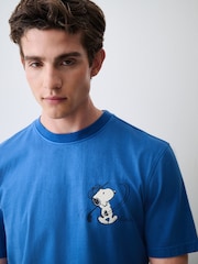 Blau, Snoopy - T-Shirt - Bild 4 von 6