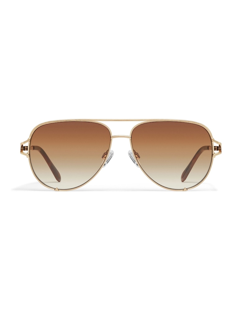 QUAY Gold High Key Twist Sunglasses - Image 1 of 2