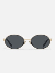 QUAY Gold Anyways Sunglasses - Image 2 of 4