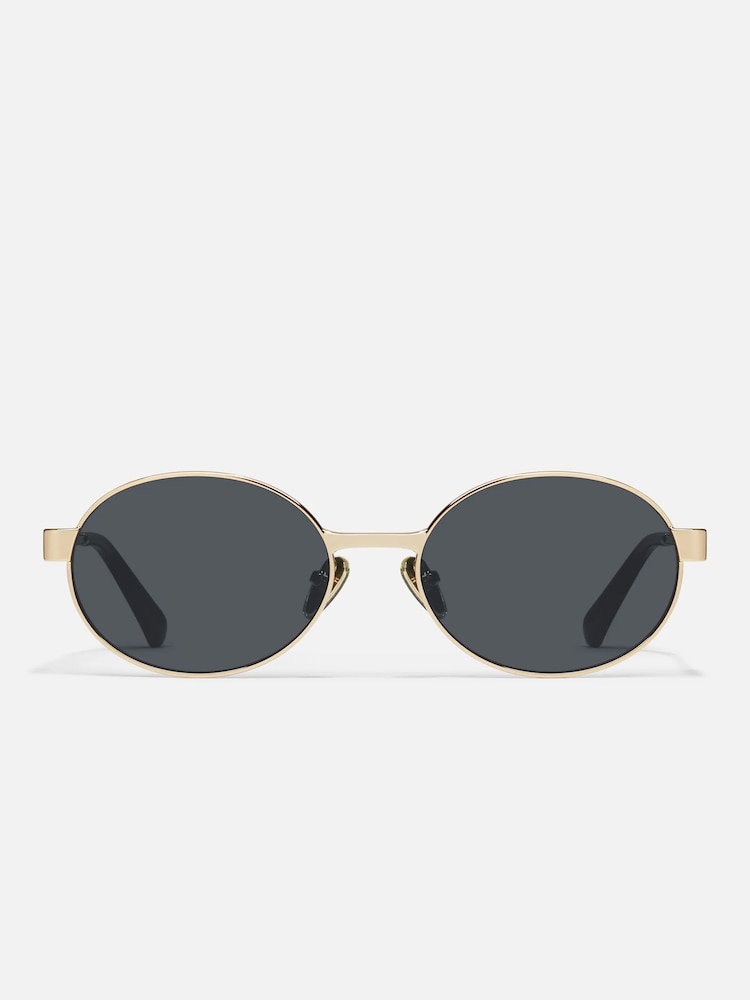 QUAY Gold Anyways Sunglasses - Image 2 of 4 QUAY Gold Anyways Sunglasses - Image 2 of 4