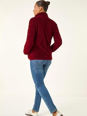 Roman Red Soft Sherpa Fleece Jacket - Image 5 of 9