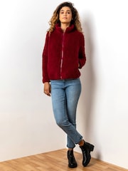 Roman Red Soft Sherpa Fleece Jacket - Image 6 of 9