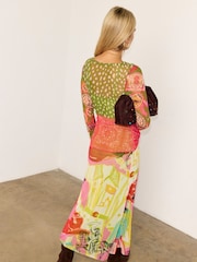 Never Fully Dressed Green Dahlia Mesh Dress - Image 3 of 3