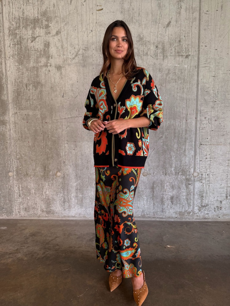 Never Fully Dressed Black Paisley Dorris Skirt - Image 3 of 3 Never Fully Dressed Black Paisley Dorris Skirt - Image 3 of 3