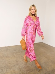 Never Fully Dressed Paisley Emma Petite Dress - Imaginea 3 din 6