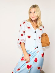 Never Fully Dressed Blue Baby  Heart Cardigan - Image 4 of 6