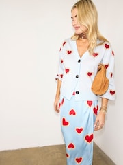 Never Fully Dressed Blue Baby  Heart Cardigan - Image 5 of 6