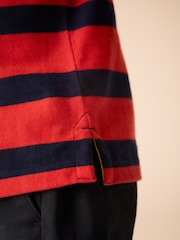 Navy/Red Rugby Polo Top (3mths-7yrs) - Image 4 of 4