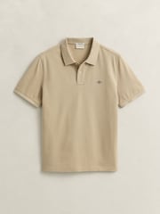 GANT Natural Shield Logo Pique Cotton Polo Shirt - Image 5 of 5