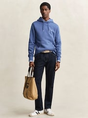 GANT Blue Zip Up Regular Shield Hoodie - Image 4 of 6