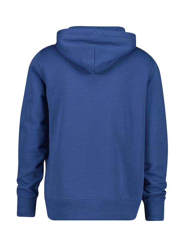 GANT Blue Zip Up Regular Shield Hoodie - Image 6 of 6
