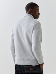 GANT Grey Big G Logo Quarter Zip Sweatshirt - Image 3 of 6