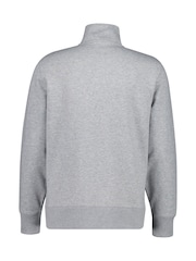 GANT Grey Big G Logo Quarter Zip Sweatshirt - Image 6 of 6
